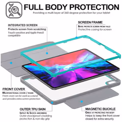 TECHGEAR Titan Case Designed For iPad Pro 12.9 2020/2018 (3rd / 4th Generation) Slim Shockproof Tough Rugged Protective Armour...