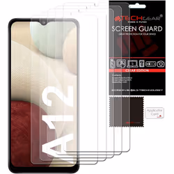TECHGEAR [5 Pack] Screen Protectors Compatible with Samsung Galaxy A12 / M12, A13, CLEAR LCD Screen Protectors Cover Guards