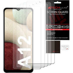 TECHGEAR [5 Pack] Screen Protectors Compatible with Samsung Galaxy A12 / M12, A13, CLEAR LCD Screen Protectors Cover Guards