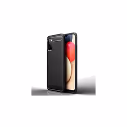 Samsung Galaxy A02s Carbon Fibre Case [Stealth Case] Flexible, Shockproof, Ultra Slim, Soft TPU Protective Shell Cover with C ...