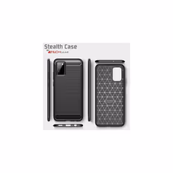 Samsung Galaxy A02s Carbon Fibre Case [Stealth Case] Flexible, Shockproof, Ultra Slim, Soft TPU Protective Shell Cover with Carbon Fibre Detailing