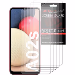TECHGEAR [5 Pack] Screen Protectors Compatible with Samsung Galaxy A02s / A03s / A03, CLEAR LCD Screen Protectors Cover Guard ...