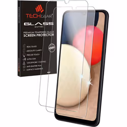 2 Pack TECHGEAR GLASS Edition Compatible with Samsung Galaxy A03 / A03s / A02s, Tempered Glass Screen Protector Covers [2.5D. ...