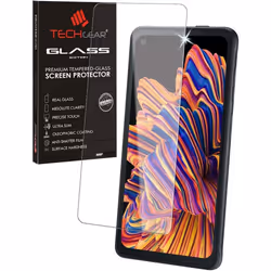 TECHGEAR GLASS Edition Compatible for Samsung Galaxy XCover Pro, Tempered Glass Screen Protector Cover [9H Hardness] [No-Bubb ...