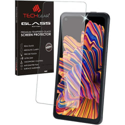 TECHGEAR GLASS Edition Compatible for Samsung Galaxy XCover Pro, Tempered Glass Screen Protector Cover [9H Hardness] [No-Bubble]