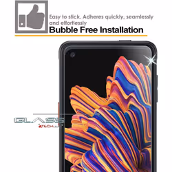 TECHGEAR GLASS Edition Compatible for Samsung Galaxy XCover Pro, Tempered Glass Screen Protector Cover [9H Hardness] [No-Bubble]