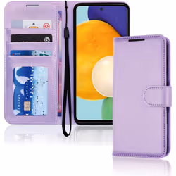 TECHGEAR Galaxy A52 / A52s 5G Leather Wallet Case, Flip Protective Case Cover with Wallet Card Holder, Stand and Wrist Strap ...