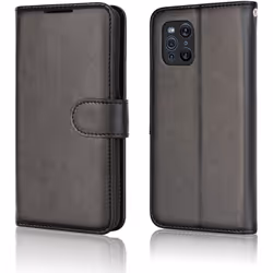 TECHGEAR Leather Wallet Case for Oppo Find X3 Pro 5G, Flip Protective Case Cover with Wallet Card Holder, Stand & Wrist Strap -...
