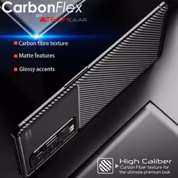 TECHGEAR Carbon Fibre Case for Oppo Find X3 Neo 5G [CarbonFlex Case] Flexible, Shockproof, Ultra Slim, Soft TPU Protective...