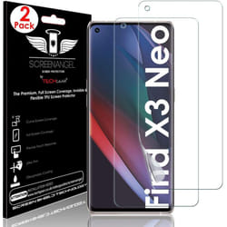 TECHGEAR [2 Pack Screen Protector fits Oppo Find X3 Neo 5G [Screen Angel Edition] [Case Friendly] [Bubble Free] [FULL Screen...