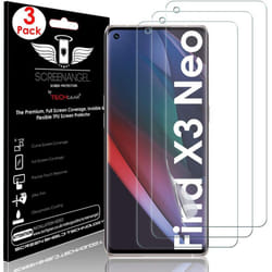 TECHGEAR [3 Pack Screen Protector fits Oppo Find X3 Neo 5G [Screen Angel Edition] [Case Friendly] [Bubble Free] [FULL Screen...