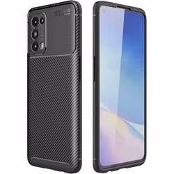 TECHGEAR Carbon Fibre Case for Oppo Find X3 Lite 5G [CarbonFlex Case] Flexible, Shockproof, Ultra Slim, Soft TPU Protective S ...