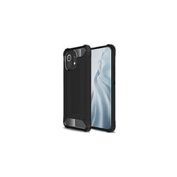 TECHGEAR Tough Armoured Case for Xiaomi Mi 11, ShockProof, Rugged, Sturdy, Heavy Duty Protective Case Cover Designed for Xiaomi Mi 11 5G (Black)