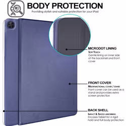 TECHGEAR Case for Huawei MatePad T10 9.7" / T10s 10.1" Premium PU Leather Slim Case Tri-fold Stand Cover with Soft TPU Holder &...