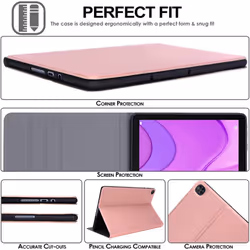 TECHGEAR Case for Huawei MatePad T10 9.7" / T10s 10.1" Premium PU Leather Slim Case Tri-fold Stand Cover with Soft TPU Holder &...