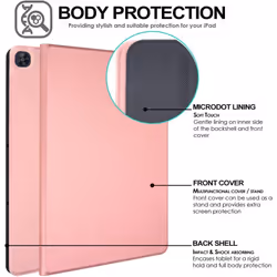 TECHGEAR Case for Huawei MatePad T10 9.7" / T10s 10.1" Premium PU Leather Slim Case Tri-fold Stand Cover with Soft TPU Holder &...