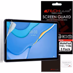 TECHGEAR [Pack of 3 Screen Protectors for Huawei MatePad T10 9.7" & T10s 10.1" - Ultra Clear Screen Protector Guard Cover +.. ...