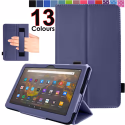 Amazon Fire HD 10 2021 / 2023 13th & 11th Generation Leather Flip Stand Case