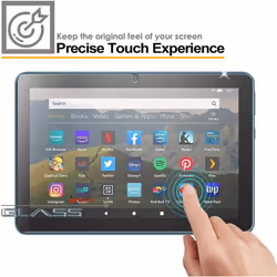 TECHGEAR [2 Pack] Tempered Glass Screen Protectors for All New Amazon Fire HD 10" / HD 10" Plus Tablets (2021 / 11th Generation) [No-Bubble]