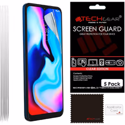 TECHGEAR [5 Pack] Screen Protectors Compatible for Motorola Moto G50, CLEAR LCD Screen Protectors Cover Guards