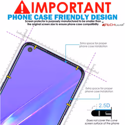 TECHGEAR 2 Pack of GLASS Edition for Oppo A54 5G / Oppo A74 5G, Tempered Glass Screen Protectors Cover [2.5D Round Edge] [9H...