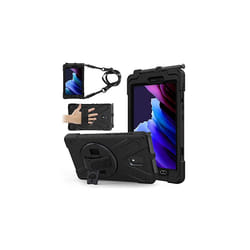 TECHGEAR X-Case fits Samsung Galaxy Tab Active 3 8.0" (SM-T570 / SM-T575) HEAVY DUTY Shockproof Impact Case with 360 Stand, Hand and Shoulder Strap