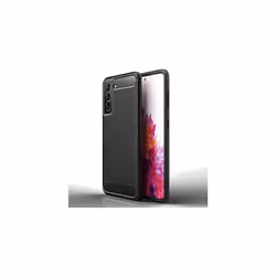 Samsung Galaxy S21 FE Carbon Fibre Case [Stealth Case] Flexible, Shockproof, Ultra Slim, Soft TPU Protective Shell Cover with ...
