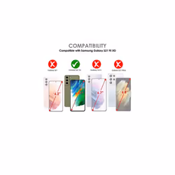 TECHGEAR Galaxy S21 FE Case [Fusion HD] Shockproof, Anti-Scratch, Slim & Light, Hybrid Drop Protection, Fused Gel Bumper & Clear Hard Back Case Cover