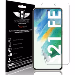 TECHGEAR Screen Protector fits Samsung Galaxy S21 FE [Screen Angel Edition][Case Friendly] [Bubble Free] [FULL Screen Coverag ...