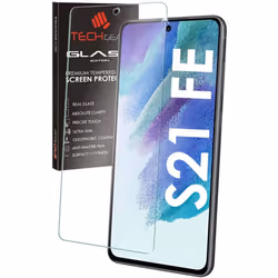 TECHGEAR GLASS Edition Compatible with Samsung Galaxy S21 FE 5G, Tempered Glass Screen Protector Cover [2.5D Round Edge] [9H. ...