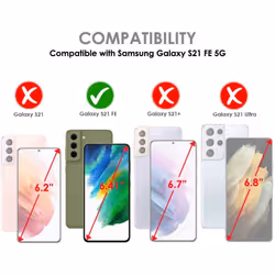 TECHGEAR GLASS Edition Compatible with Samsung Galaxy S21 FE 5G, Tempered Glass Screen Protector Cover [2.5D Round Edge] [9H...