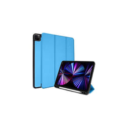 iPad Pro 11" 2022 / 2021 (4th & 3rd Gen) Smart Case [Pencil Compatible] Slim Smart Case Fold Stand Cover with Corner Protection [Auto Wak - Light Blue