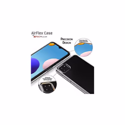 TECHGEAR Samsung Galaxy A22 5G Clear Case [AirFlex] Crystal Clear Slim & Light, Protective, Flexible Soft Gel / TPU Cover with Soft Touch Keys