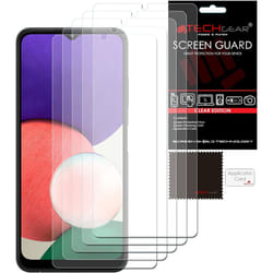 TECHGEAR [5 Pack] Screen Protectors Compatible with Samsung Galaxy A22 5G, CLEAR LCD Screen Protectors Cover Guards