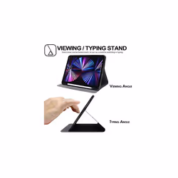 TECHGEAR iPad Pro 11" 2022 / 2021 Smart Case [Pencil Compatible] Slim Smart Case Fold Stand Cover with Corner Protection [Auto Wake / Sleep] - Grey