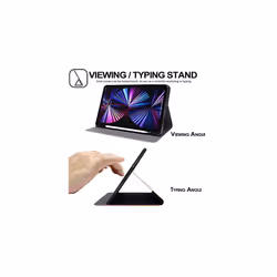 TECHGEAR iPad Pro 11" 2022 / 2021 Smart Case [Pencil Compatible] Slim Smart Case Fold Stand Cover with Corner Protection [Auto Wake / Slee - Rose Gold
