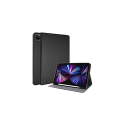 TECHGEAR iPad Pro 12.9" 2022 / 2021 Smart Case [Pencil Compatible] Slim Smart Case Fold Stand Cover with Corner Protection [Auto Wake / Sleep] - Black