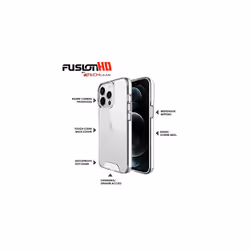 TECHGEAR iPhone 13 Pro Case [Fusion HD Case] Shockproof, Anti-Scratch, Slim & Light, Hybrid Drop Protection, Fused Gel Bumper & Clear Hard Back Case