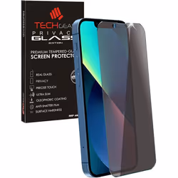 TECHGEAR Anti Spy Screen Protector for iPhone 13 Mini - PRIVACY Filter GLASS Edition Genuine Tempered Glass Screen Protector. ...