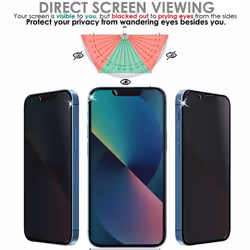 TECHGEAR Anti Spy Screen Protector for iPhone 13 Pro Max - PRIVACY Filter GLASS Edition Genuine Tempered Glass Screen Protector...