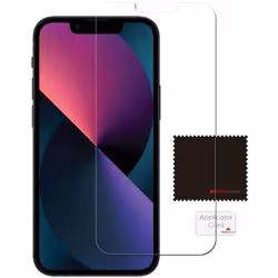 TECHGEAR [Pack of 3] Screen Protectors for iPhone 13 Pro Max - CLEAR LCD Screen Protector Film Guard Covers with Cleaning Cloth...