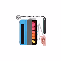 TECHGEAR iPad Mini 6, 6th Generation Smart Case [Pencil Compatible] Slim Smart Case Tri-fold Stand Cover with Corner Protection [Auto Wak - Light Blue