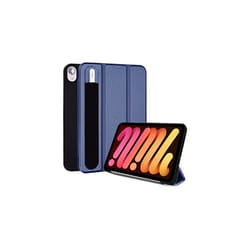 TECHGEAR iPad Mini 6, 6th Generation Smart Case [Pencil Compatible] Slim Smart Case Tri-fold Stand Cover with Corner Protection [Auto Wake / Sl - Blue
