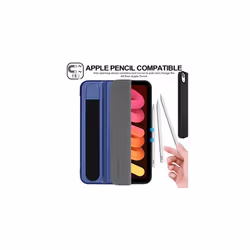 TECHGEAR iPad Mini 6, 6th Generation Smart Case [Pencil Compatible] Slim Smart Case Tri-fold Stand Cover with Corner Protection [Auto Wake / Sl - Blue