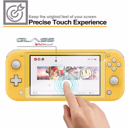 TECHGEAR 2 Pack Anti-Glare GLASS Compatible for Nintendo Switch OLED 2021, TECHGEAR Matte Tempered Glass Screen Protector [9H Hardness][No-Bubble]