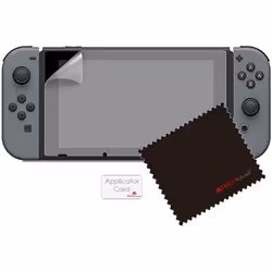 Switch OLED Anti-Glare Screen Protectors [Pack of 3] TECHGEAR MATTE LCD Screen Protector with Cleaning Cloth & Applicator Card