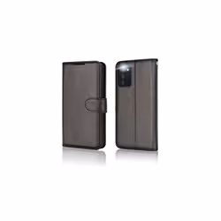 Samsung Galaxy A03s Leather Wallet Case, Flip Protective Case Cover with Wallet Card Holder, Stand and Wrist Strap - PU Leather with Magnetic - Black