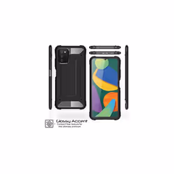 TECHGEAR Galaxy A03s Tough Armoured Case - ShockProof, Rugged, Sturdy, Heavy Duty Protective Impact Case Cover Designed for Samsung Galaxy A03s (Blue)