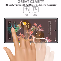 TECHGEAR [3 Pack] Screen Protector fits Google Pixel 6 [Screen Angel Edition] [Case Friendly] [Bubble Free] [FULL Screen Coverage]