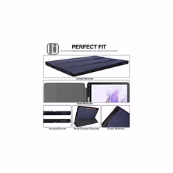 TECHGEAR Smart Case for Samsung Galaxy Tab S7 FE 12.4&quot (SM-T730/T736) & Tab S8 Plus 12.4&quot (SM-X800/X806) PU Leather Slim Smart Case Stand